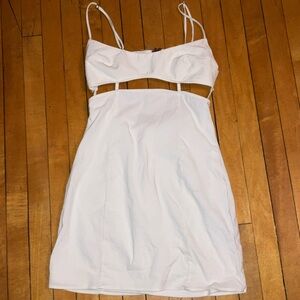 Underboob cutout mini dress